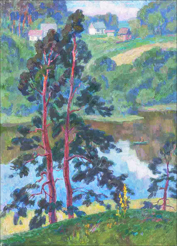 «Сосни над Случем». 2004. Полотно, олія